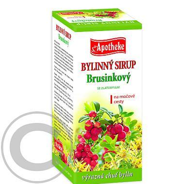 Apotheke sirup brusinkový se zlatobýlem 310g, Apotheke, sirup, brusinkový, se, zlatobýlem, 310g