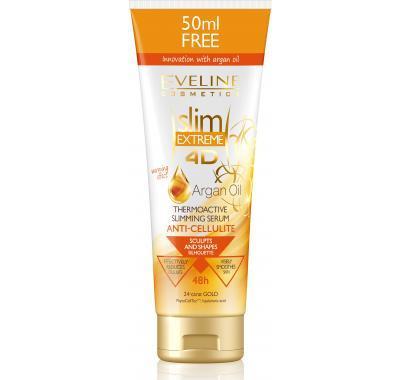 EVELINE Slim Extreme 4D Argan Oil Termoaktivní zeštíhlující sérum proti celulitidě 200   50ml zdarma, EVELINE, Slim, Extreme, 4D, Argan, Oil, Termoaktivní, zeštíhlující, sérum, proti, celulitidě, 200, , 50ml, zdarma