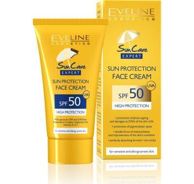 Eveline SunCare opalovací krém na obličej SPF 50 50 ml, Eveline, SunCare, opalovací, krém, obličej, SPF, 50, 50, ml