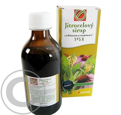 GALMED Jitrocelový sirup s echinaceou  a vitamínem C 325 g, GALMED, Jitrocelový, sirup, echinaceou, vitamínem, C, 325, g