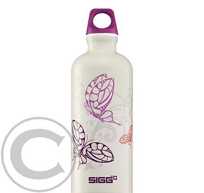 Nápojová lahev Sigg Fluttering white 0,6l, Nápojová, lahev, Sigg, Fluttering, white, 0,6l