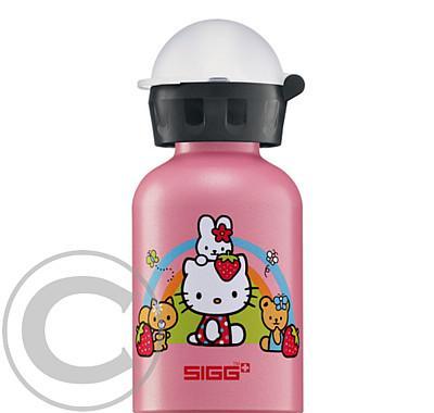 Nápojová lahev Sigg Hello Kitty Rainbow pink metallic 0,3l