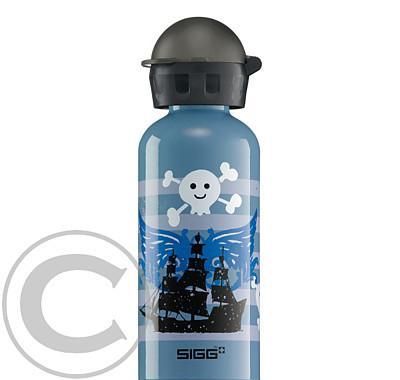 Nápojová lahev Sigg Pirate Fun grey 0,4l, Nápojová, lahev, Sigg, Pirate, Fun, grey, 0,4l