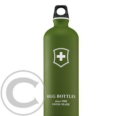 Nápojová lahev Sigg Swiss Cross Green Touch 1,0l