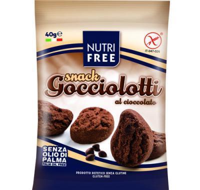 NUTRIFREE Svačinkové čokoládové kapky, bezlepkové 40 g, NUTRIFREE, Svačinkové, čokoládové, kapky, bezlepkové, 40, g