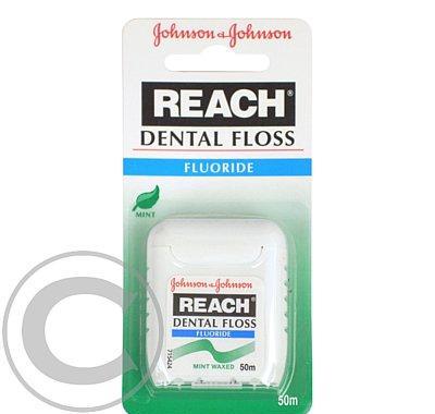 Reach dentální nit voskovaná fluorid-mentol.