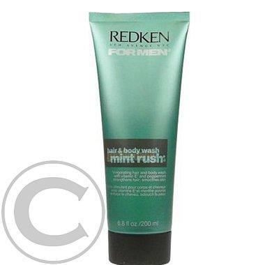 Redken For Men Hair Body Wash Mint Rush  200ml Sprchový gel pro vlasy a tělo, Redken, For, Men, Hair, Body, Wash, Mint, Rush, 200ml, Sprchový, gel, vlasy, tělo