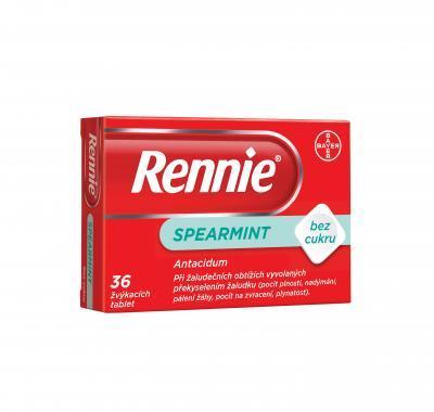 RENNIE SPEARMINT BEZ CUKRU  36 Žvýkací tablety, RENNIE, SPEARMINT, BEZ, CUKRU, 36, Žvýkací, tablety