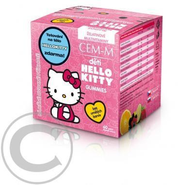 RENUTO CEM-M Děti HelloKitty Gummies tbl. 60, RENUTO, CEM-M, Děti, HelloKitty, Gummies, tbl., 60