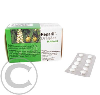 REPARIL- DRAGÉES  100X20MG Obalené tablety, REPARIL-, DRAGÉES, 100X20MG, Obalené, tablety