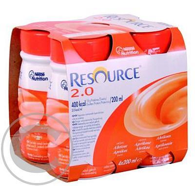 RESOURCE 2,0 KCAL MERUŇKOVÝ  4X200ML Roztok, RESOURCE, 2,0, KCAL, MERUŇKOVÝ, 4X200ML, Roztok