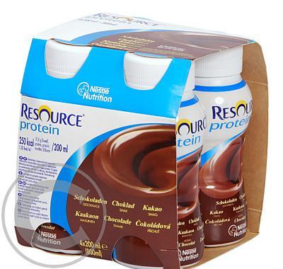 RESOURCE PROTEIN ČOKOLÁDOVÝ  4X200ML Roztok