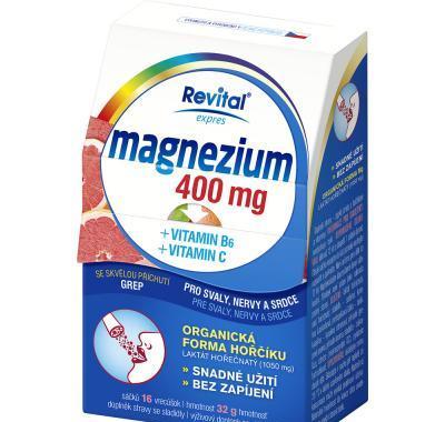 Revital Magnezium 400mg   vitamin B6   vitamin C 16 sáčků, Revital, Magnezium, 400mg, , vitamin, B6, , vitamin, C, 16, sáčků