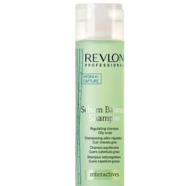 Revlon Interactives Sebum Balance Shampoo  250ml Pro mastnou pokožku hlavy, Revlon, Interactives, Sebum, Balance, Shampoo, 250ml, Pro, mastnou, pokožku, hlavy