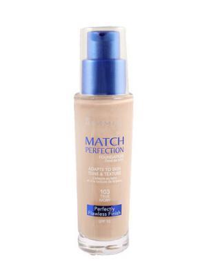 Rimmel London Match Perfection Foundation SPF15 30 ml 100 Ivory, Rimmel, London, Match, Perfection, Foundation, SPF15, 30, ml, 100, Ivory