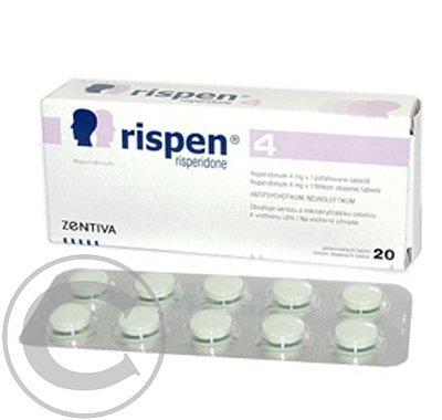 RISPEN 4  30X4MG Potahované tablety, RISPEN, 4, 30X4MG, Potahované, tablety