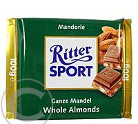 Ritter Sport čokoláda celé mandle 100g, Ritter, Sport, čokoláda, celé, mandle, 100g