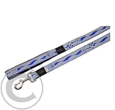 Rogz vodítko nylon Reflective 180/1,6cm šedá/modrá