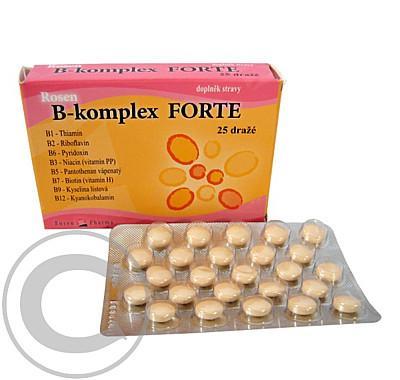 ROSENPHARMA B - komplex FORTE 25 dražé, ROSENPHARMA, B, komplex, FORTE, 25, dražé