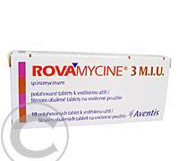 ROVAMYCINE 3 M.I.U.  10X3MU Potahované tablety, ROVAMYCINE, 3, M.I.U., 10X3MU, Potahované, tablety