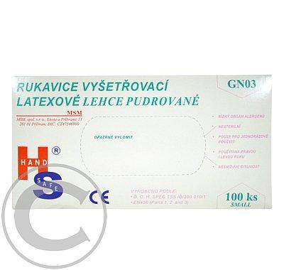 Rukavice vyš.latexové S/100ks GN03NB, Rukavice, vyš.latexové, S/100ks, GN03NB