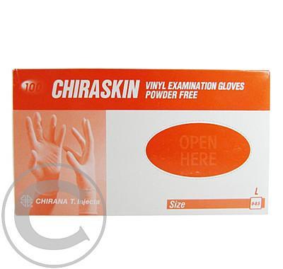Rukavice vyšetřovací nesterilní latex Chiraskin 100ks L