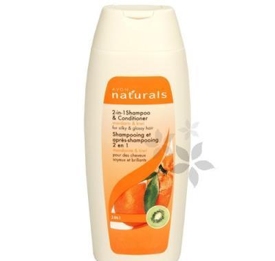Šampon a kondicionér 2 v 1 s kiwi a mandarinkou pro jemné vlasy Naturals (Mandarin & Kiwi Shampoo & Conditioner) 400 ml, Šampon, kondicionér, 2, 1, kiwi, mandarinkou, jemné, vlasy, Naturals, Mandarin, &, Kiwi, Shampoo, &, Conditioner, 400, ml