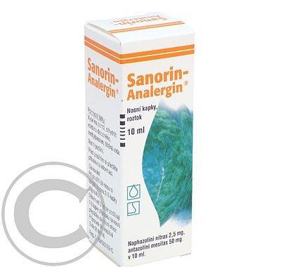Sanorin-Analergin Nosní kapky, roztok 10 ml