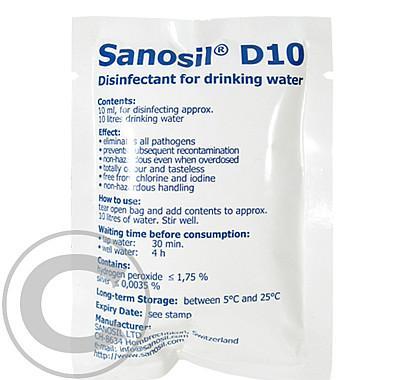 Sanosil D10 na dezinfekci vody 10ml sáček/10l vody