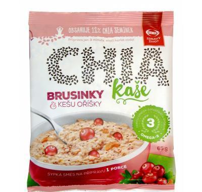 SEMIX CHIA kaše brusinky a kešu oříšky 65 g, SEMIX, CHIA, kaše, brusinky, kešu, oříšky, 65, g