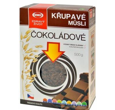 SEMIX Křupavé müsli čokoládové 500 g, SEMIX, Křupavé, müsli, čokoládové, 500, g