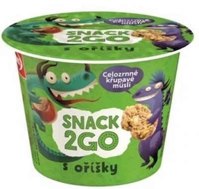 SEMIX Snack2go Celozrnné křupavé müsli s oříšky 30 g, SEMIX, Snack2go, Celozrnné, křupavé, müsli, oříšky, 30, g