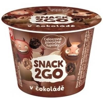 SEMIX Snack2go Celozrnné pšeničné lupínky v čokoládě 30 g, SEMIX, Snack2go, Celozrnné, pšeničné, lupínky, čokoládě, 30, g