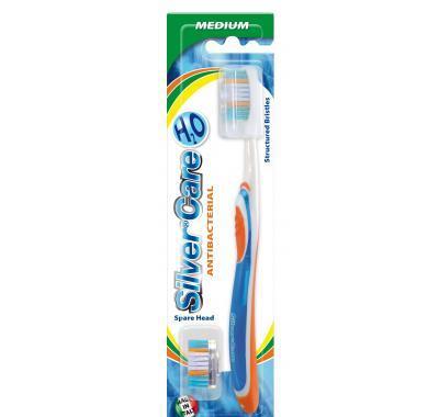 SilverCare H2O Zubní kartáček střední s výměnnou náhradní hlavicí v blisteru 1   1 kusů : VÝPRODEJ