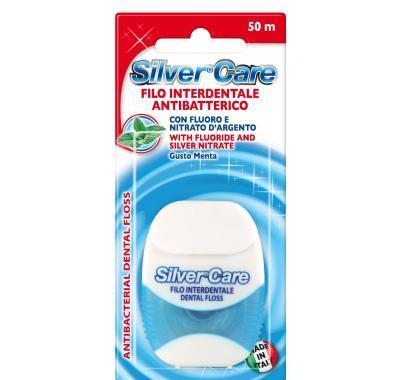 SilverCare Mezizubní nit antibakteriální s fluoridem a stříbrem 50 m