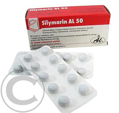 SILYMARIN AL 50 DRG 30X50MG, SILYMARIN, AL, 50, DRG, 30X50MG