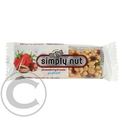 Simply nut jahoda   ořechy v jogurtu 35g, Simply, nut, jahoda, , ořechy, jogurtu, 35g