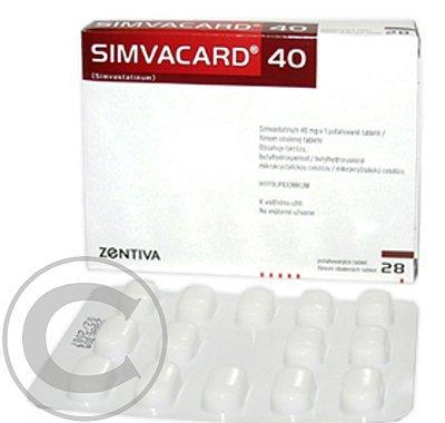 SIMVACARD 40 TBL OBD 28X40MG, SIMVACARD, 40, TBL, OBD, 28X40MG