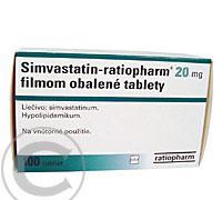SIMVASTATIN-RATIOPHARM 20 MG  100X20MG Potahované tablety