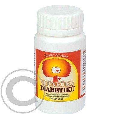 Slunéčko diabetiků - specif. stolní sladidlo tbl. 250, Slunéčko, diabetiků, specif., stolní, sladidlo, tbl., 250