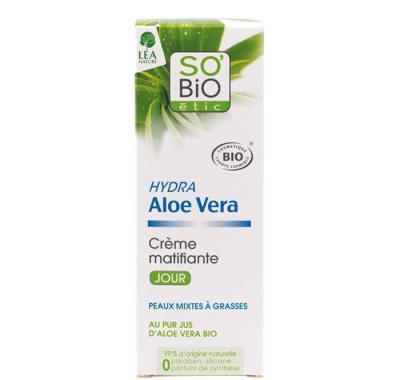 SO´BIO Bio krém denní matující aloe vera 50 ml, SO´BIO, Bio, krém, denní, matující, aloe, vera, 50, ml