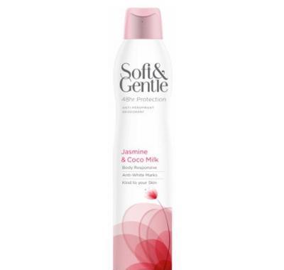 Soft & Gentle Deo Spray Jasmine and Coco Milk ( Jasmín a kokosové mléko) 150 ml, Soft, &, Gentle, Deo, Spray, Jasmine, and, Coco, Milk, , Jasmín, kokosové, mléko, 150, ml