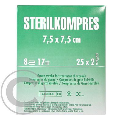 STERILKOMPRES 7.5x7.5cm 25x2 ks, STERILKOMPRES, 7.5x7.5cm, 25x2, ks