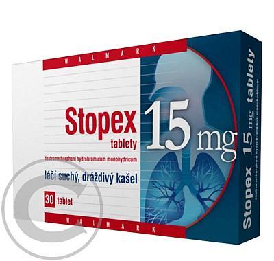 STOPEX TABLETY 15  30X15 MG Tablety, STOPEX, TABLETY, 15, 30X15, MG, Tablety
