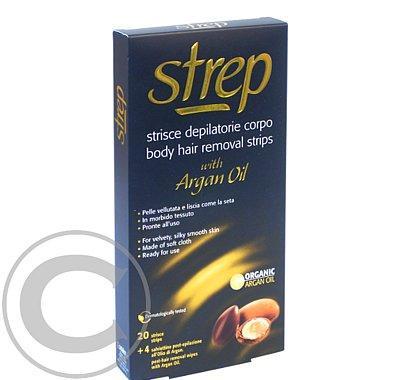 Strep depilační pásky na tělo arganový olej, Strep, depilační, pásky, tělo, arganový, olej