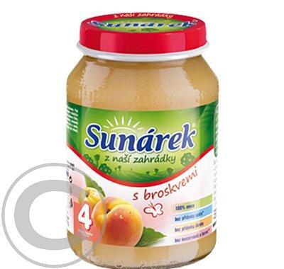 Sunárek ovocný příkrm s broskvemi 190g, Sunárek, ovocný, příkrm, broskvemi, 190g