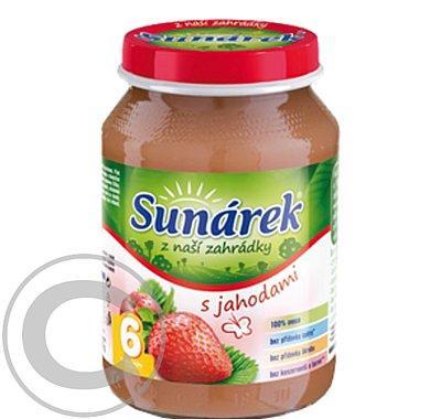 Sunárek ovocný příkrm s jahodami 190g, Sunárek, ovocný, příkrm, jahodami, 190g