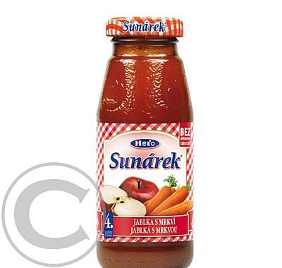 Sunárek šťáva jablka s mrkví 175ml, Sunárek, šťáva, jablka, mrkví, 175ml