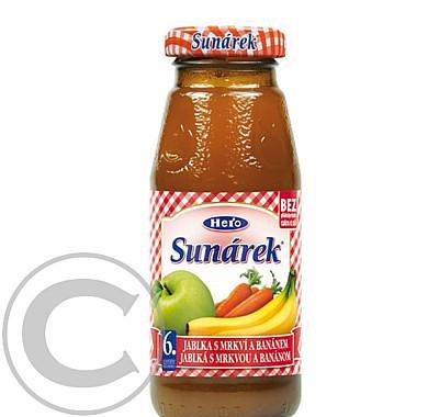 Sunárek šťáva jablka s mrkví a banánem 175ml