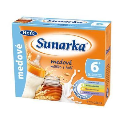 Sunarka mlíčko s kaší medové 2x250ml